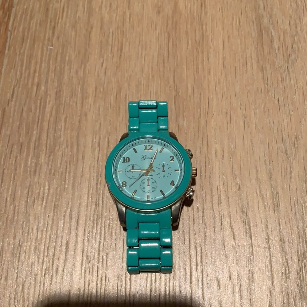 Teal Geneva Fashion watch